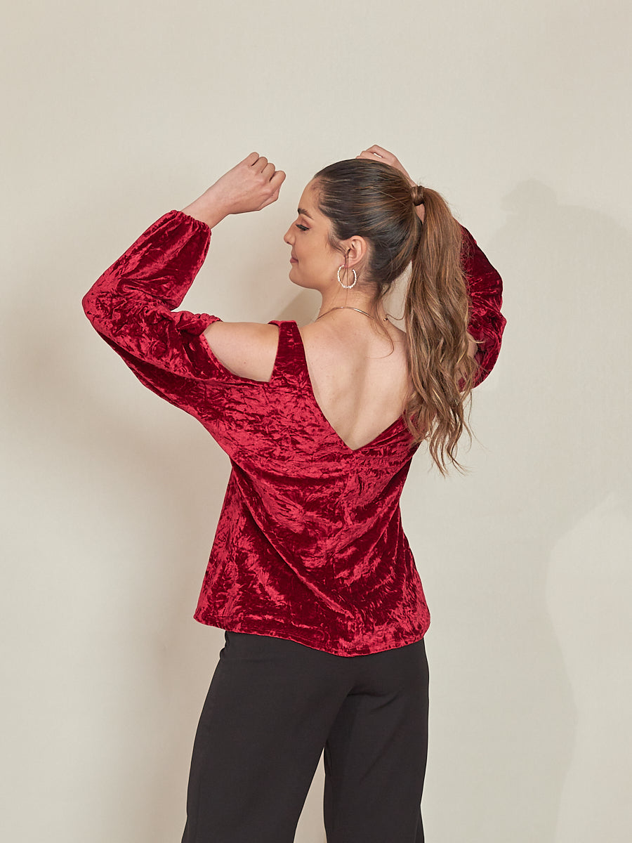 Blusa Milly Vinotinto