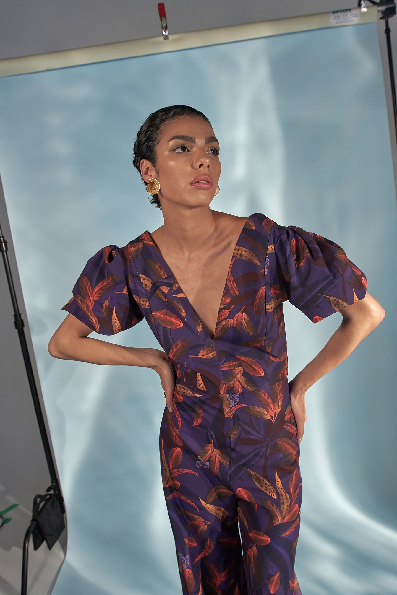 Enterizo Malva Estampado Multi Morado