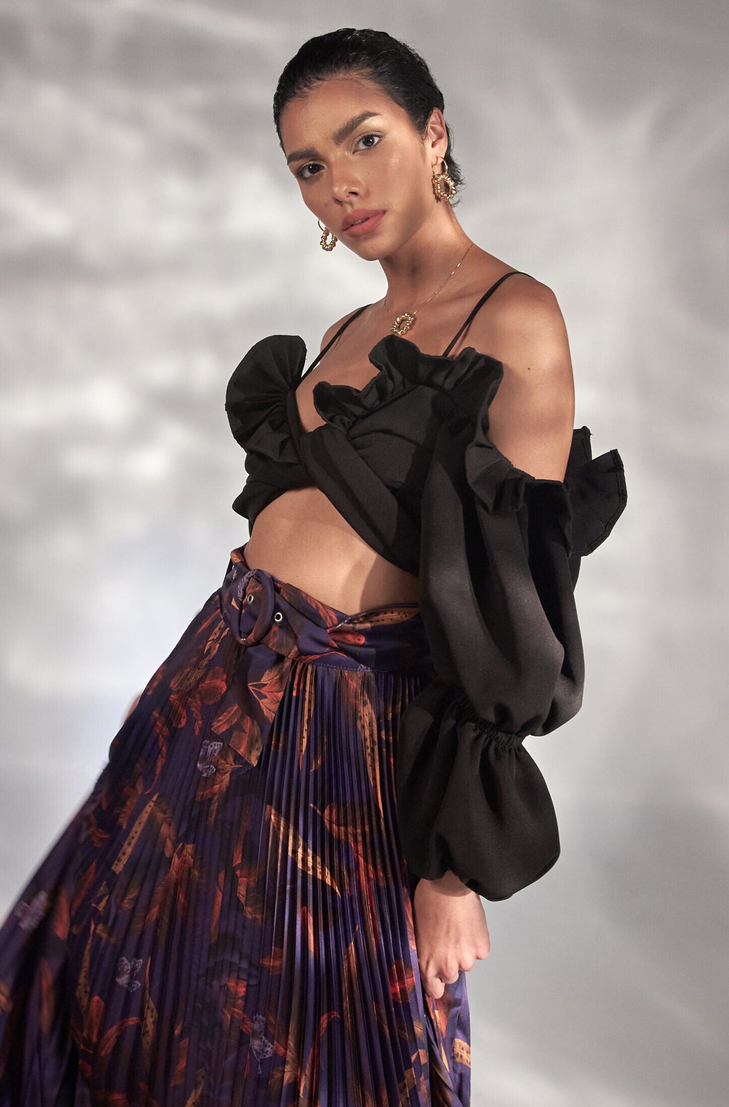 Crop Top Tuck Negro