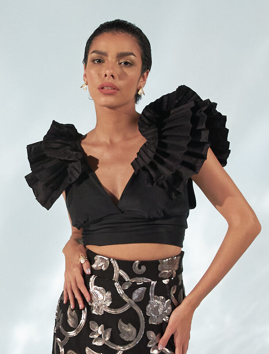 Crop Top Nao Negro