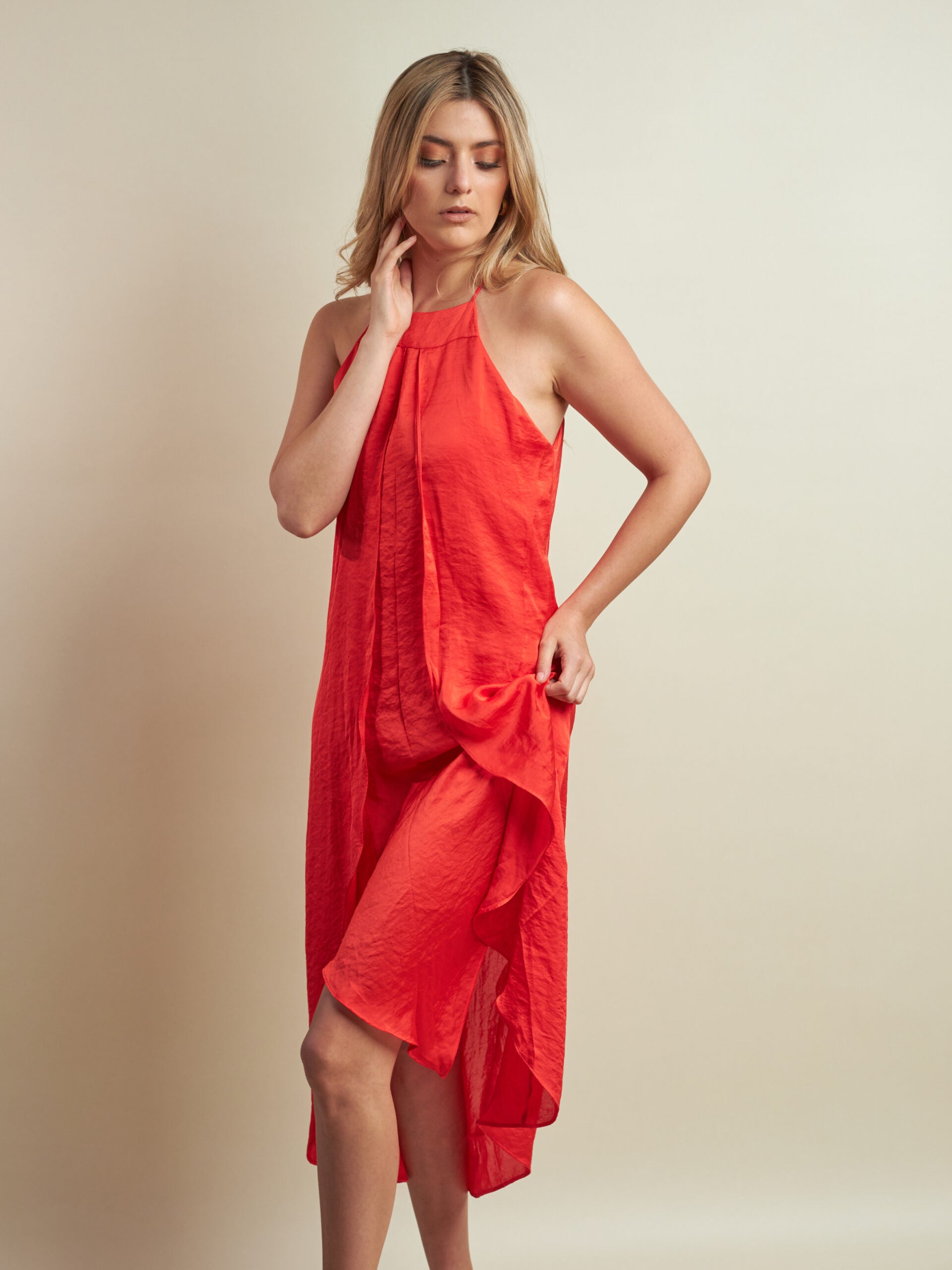 Vestido Angeles Tomate