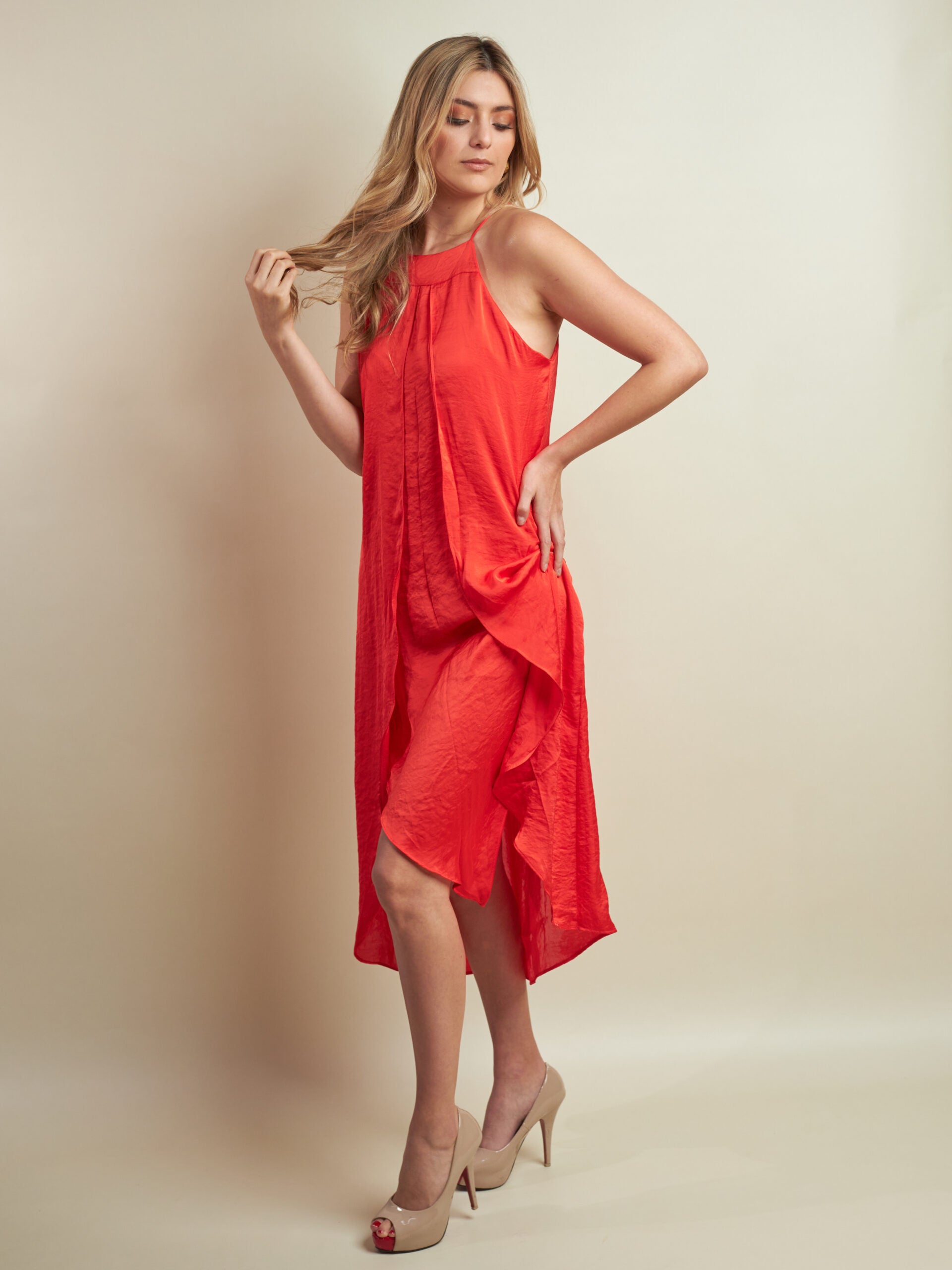 Vestido Angeles Tomate