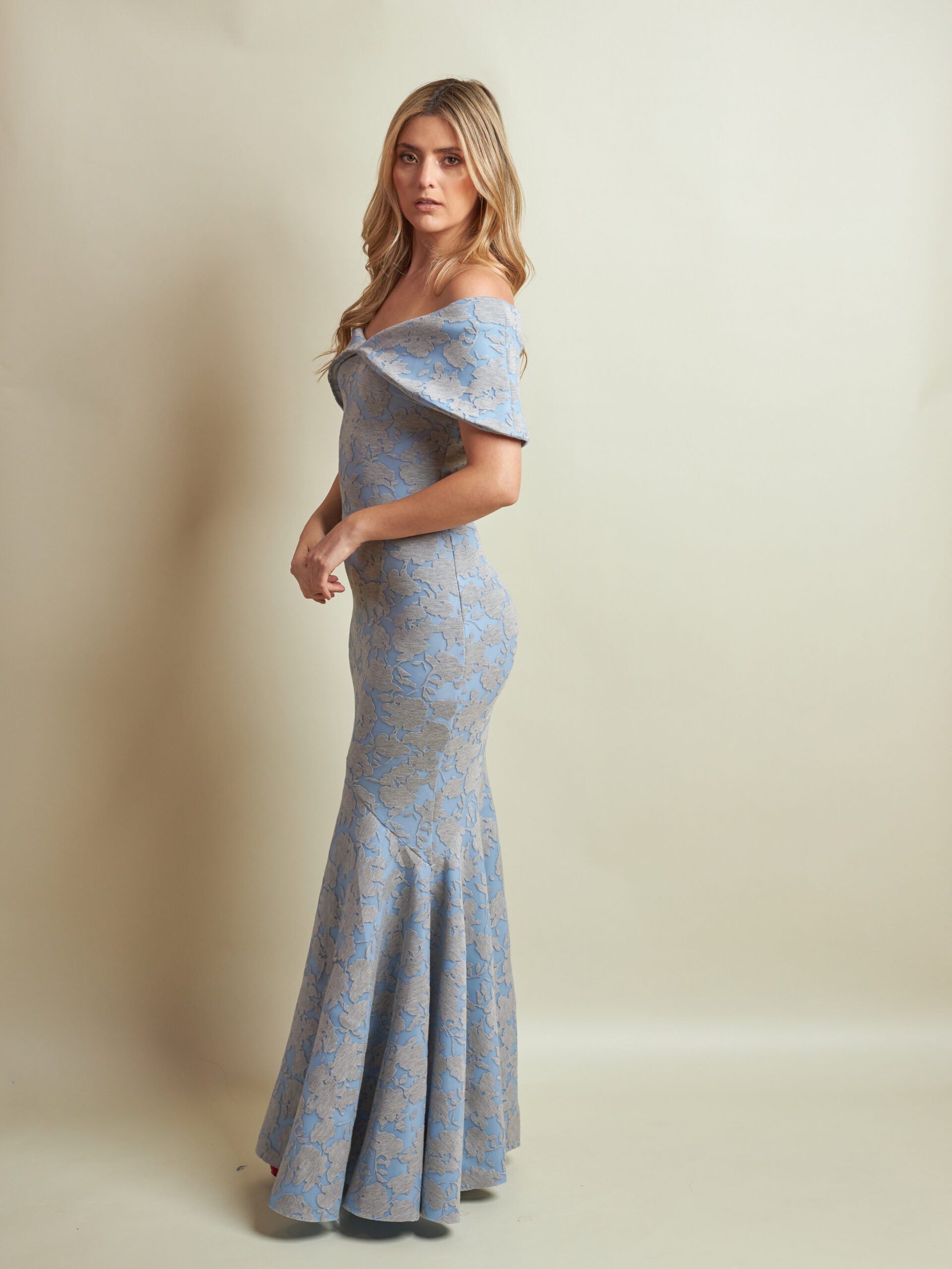 Vestido Sabina Ii Estampado Azul