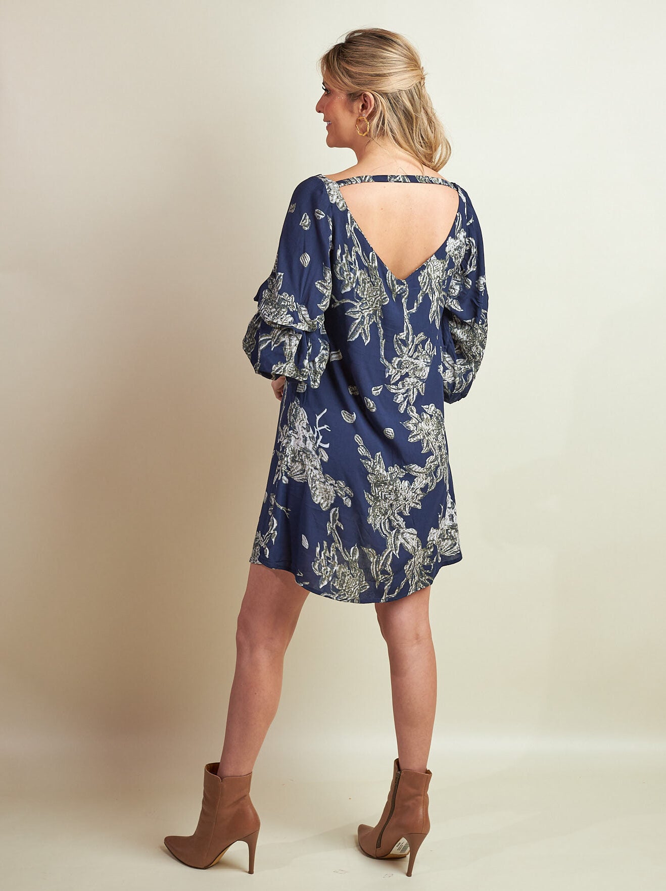 Vestido Brianna Azul Estampado