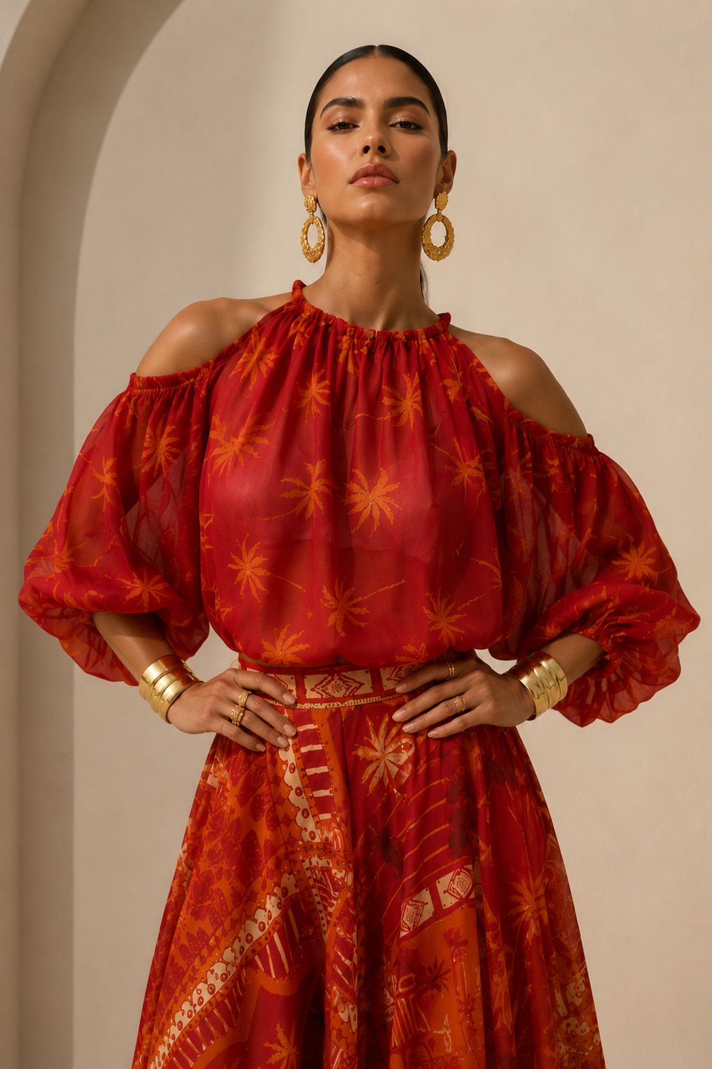 Blusa Bingo Palmeras Salento