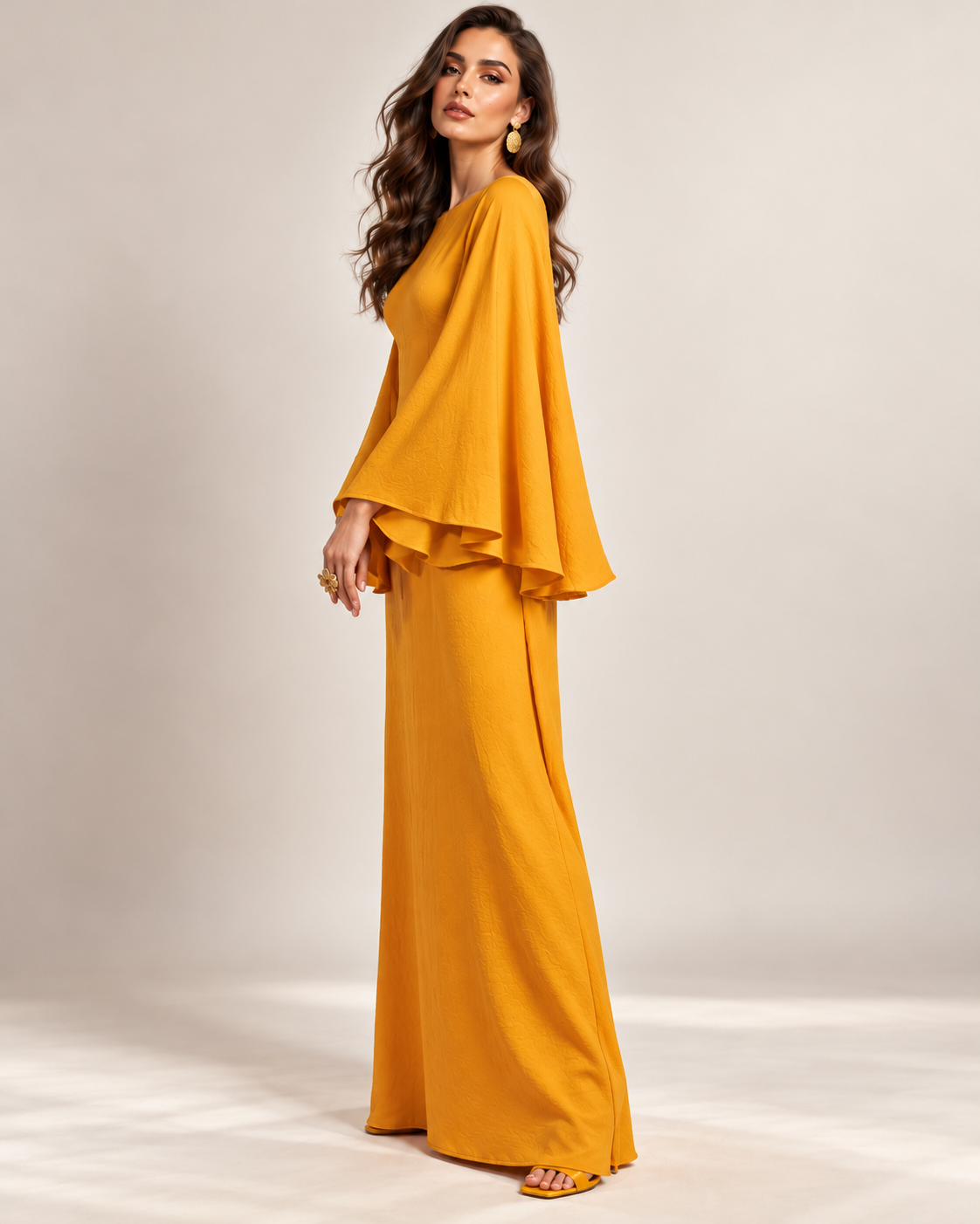 Vestido Damara Mostaza