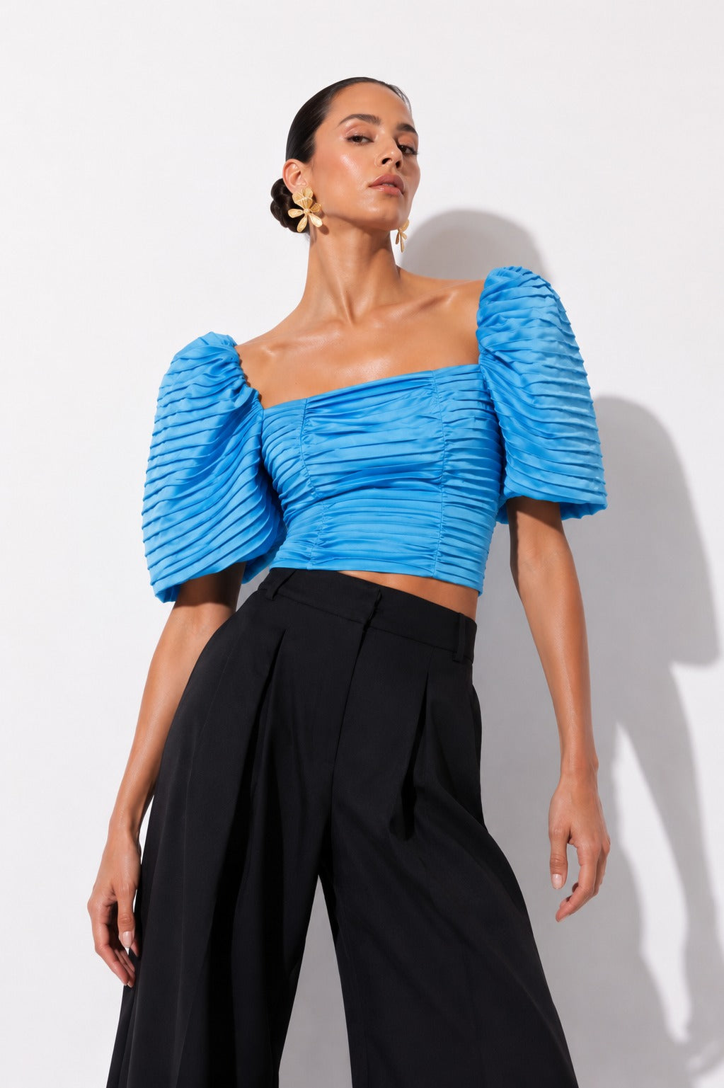 Blusa Khiani Turquesa