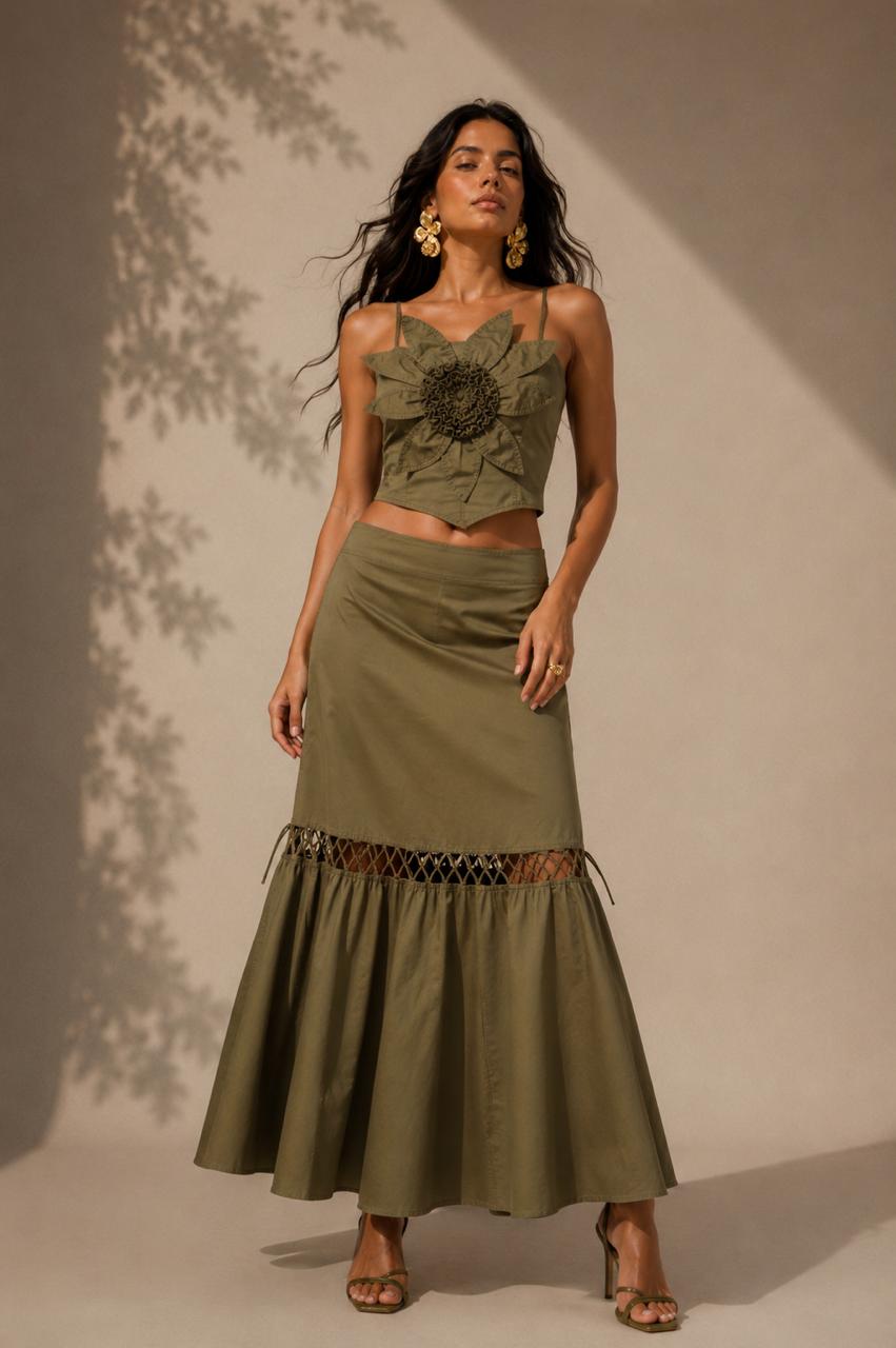 Crop Top Nogal Verde