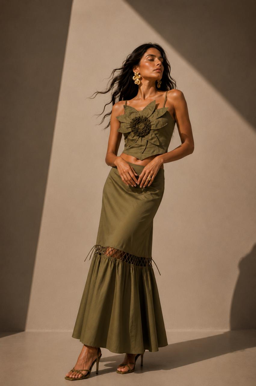 Crop Top Nogal Verde
