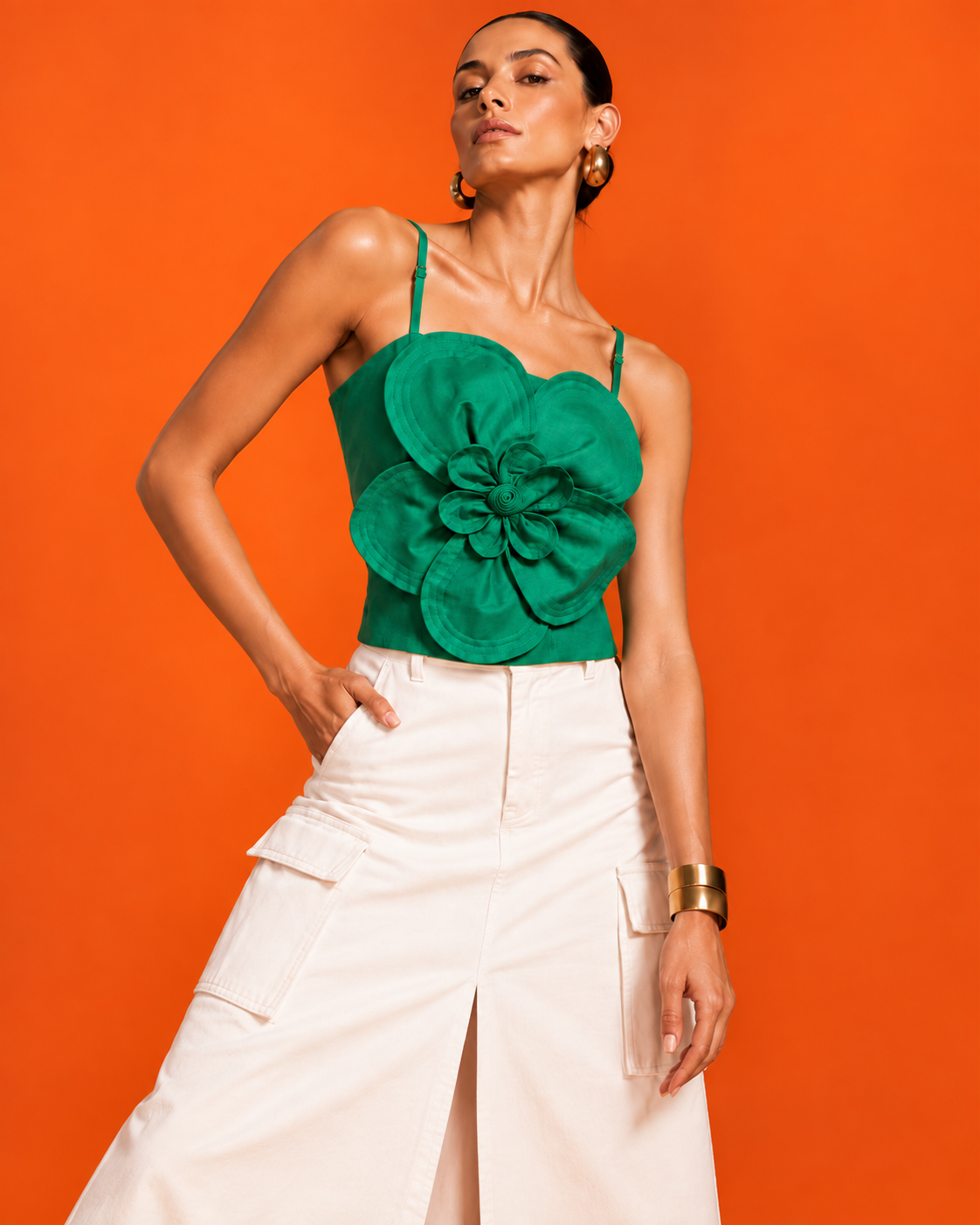 Top Pensamiento verde