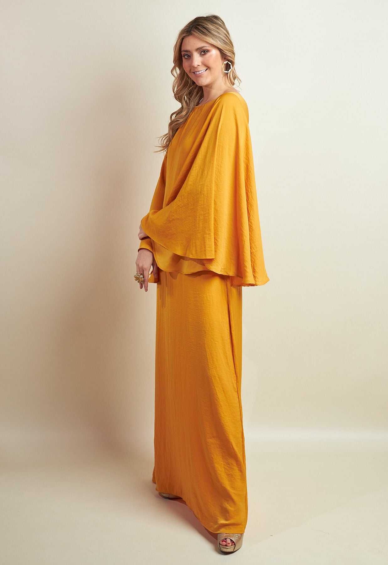 Vestido Damara Mostaza