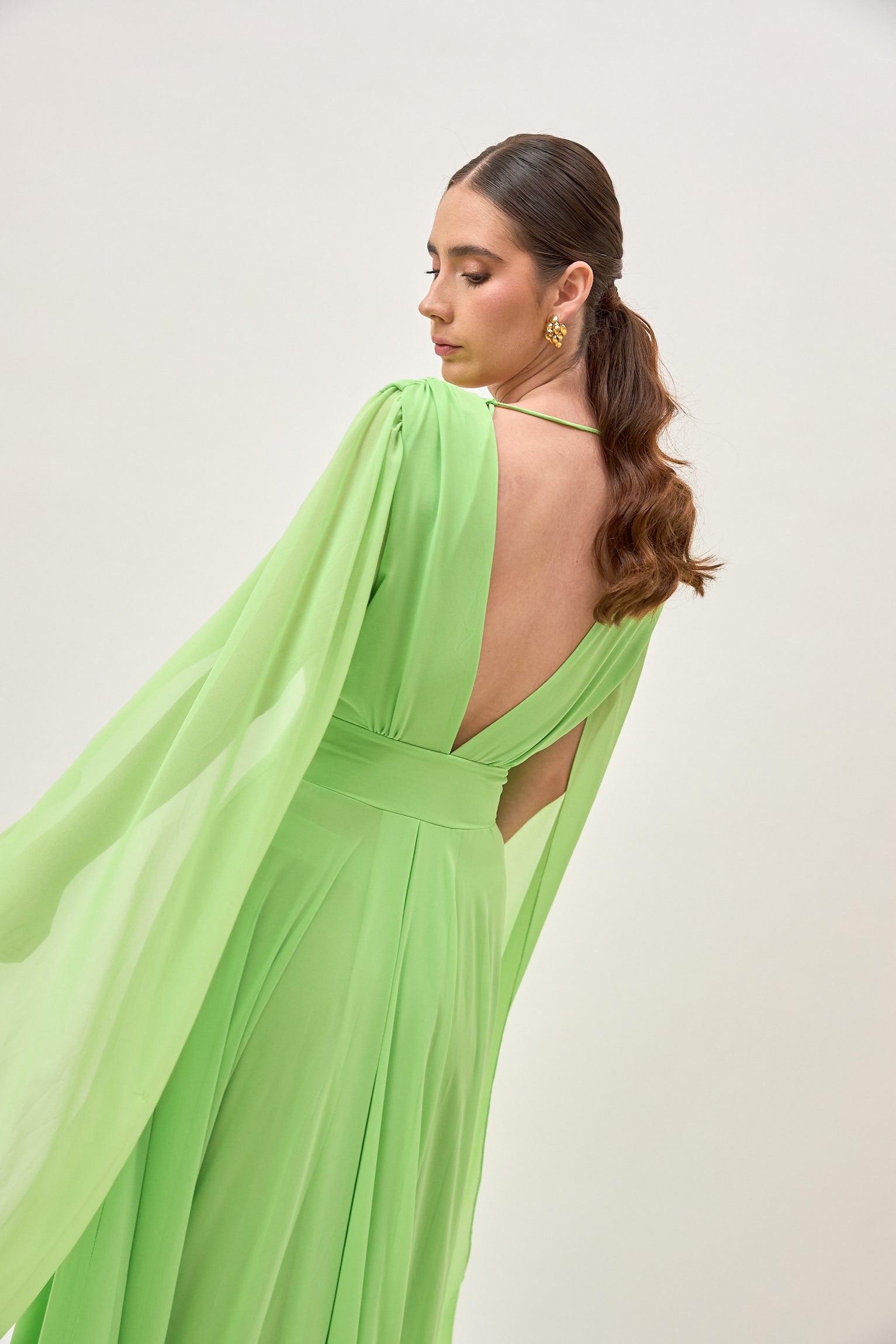 Vestido Girasol Verde Limón