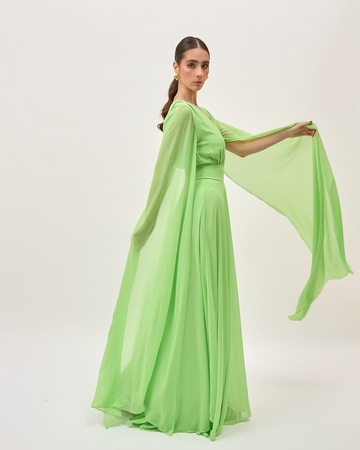 Vestido Girasol Verde Limón