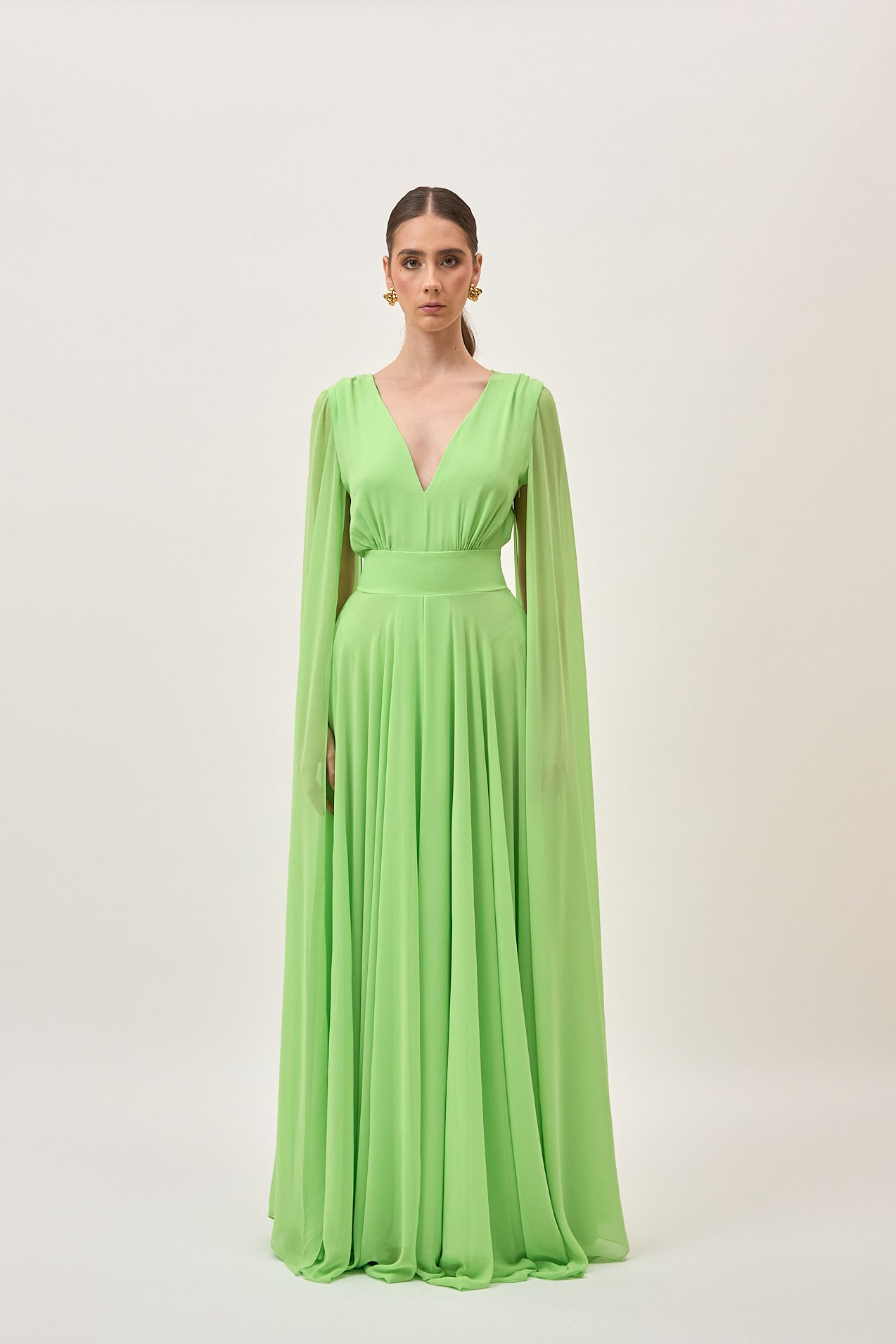 Vestido Girasol Verde Limón