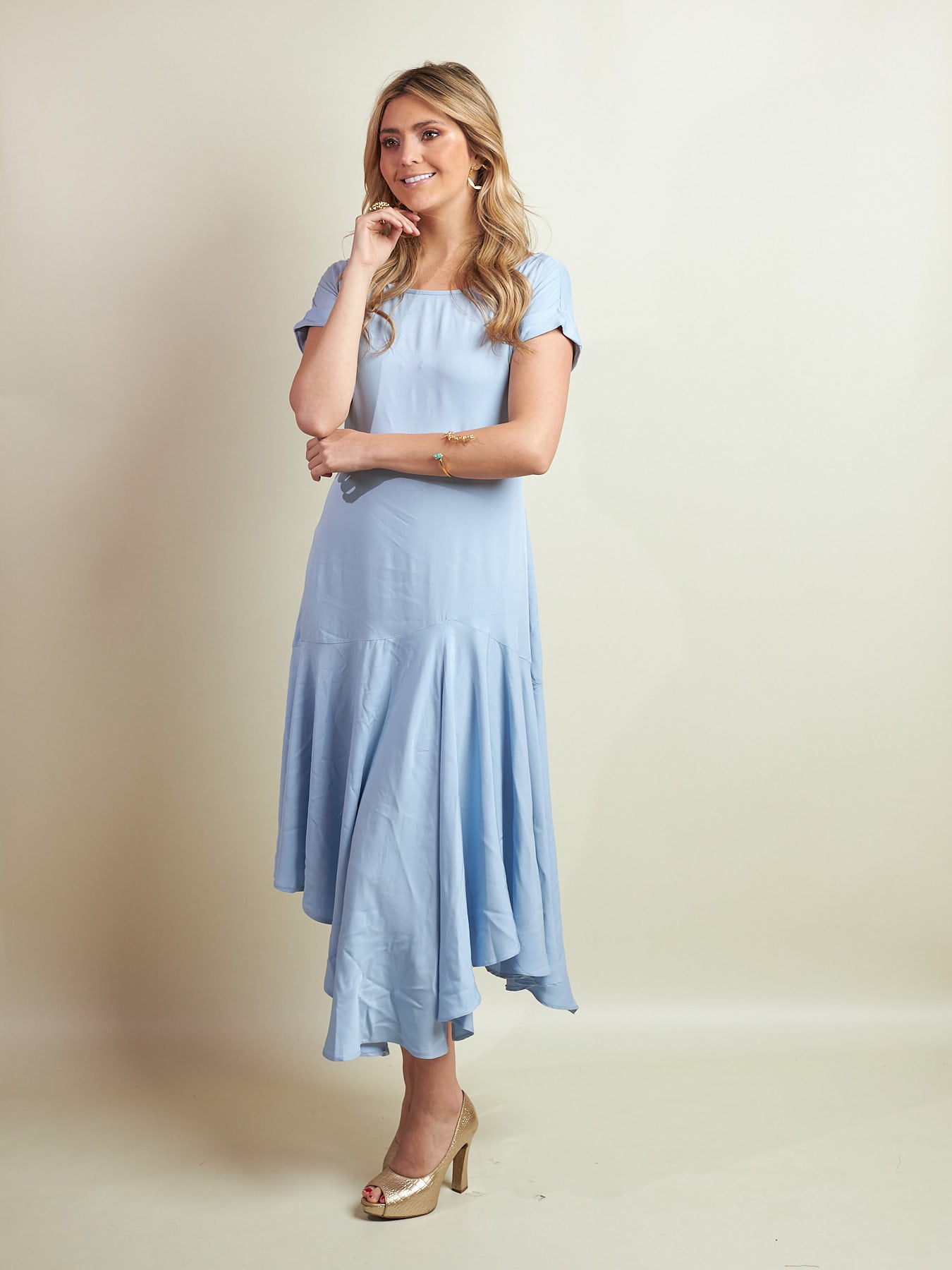 Vestido Nicolasa Celeste