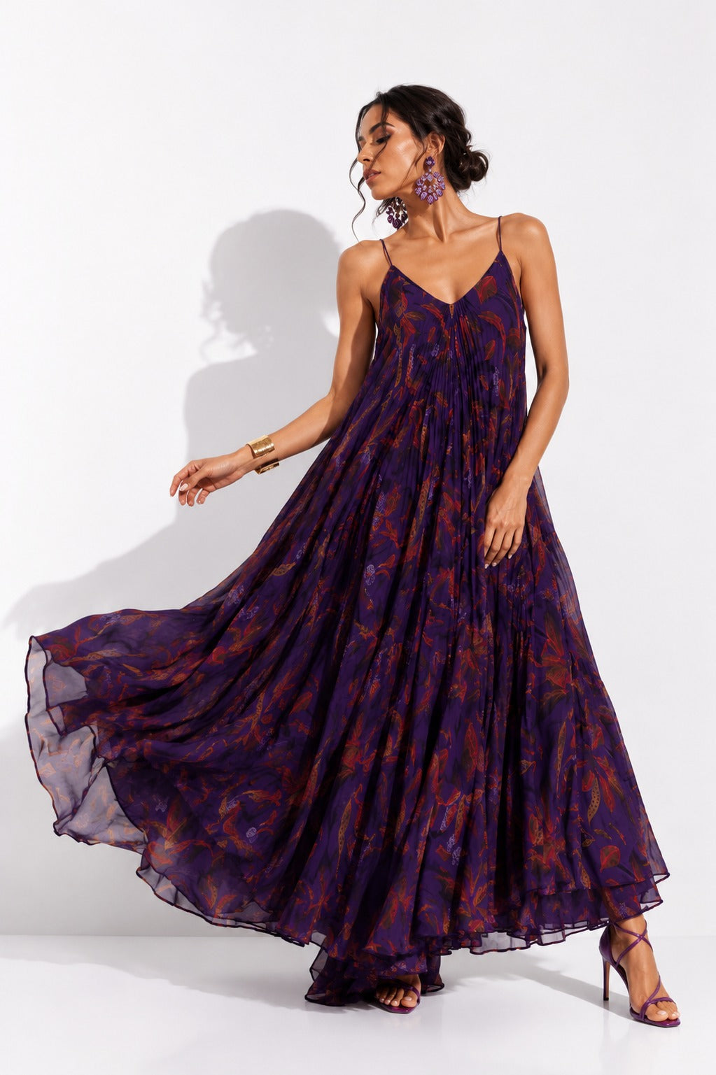 Vestido Aratoca Morado Estampado