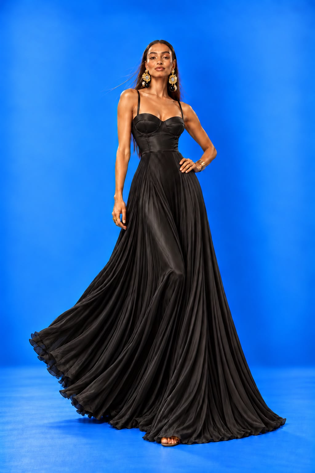 Vestido Burdeos Negro
