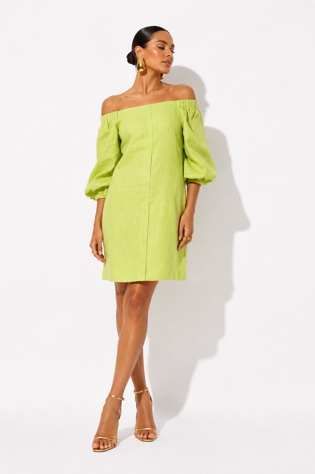 Vestido Creta Ii Verde Limon