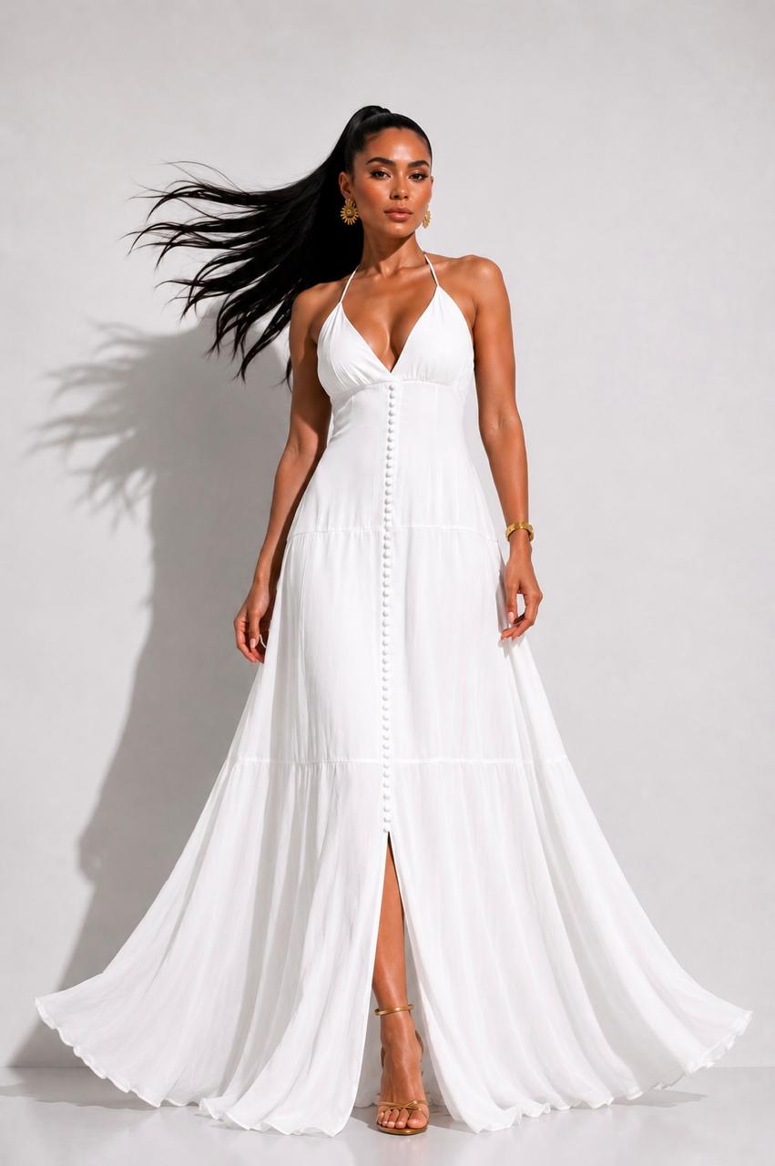 Vestido Heliconia Blanco