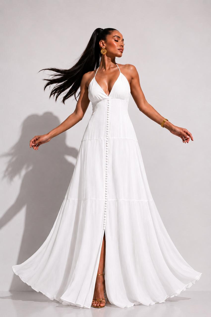 Vestido Heliconia Blanco