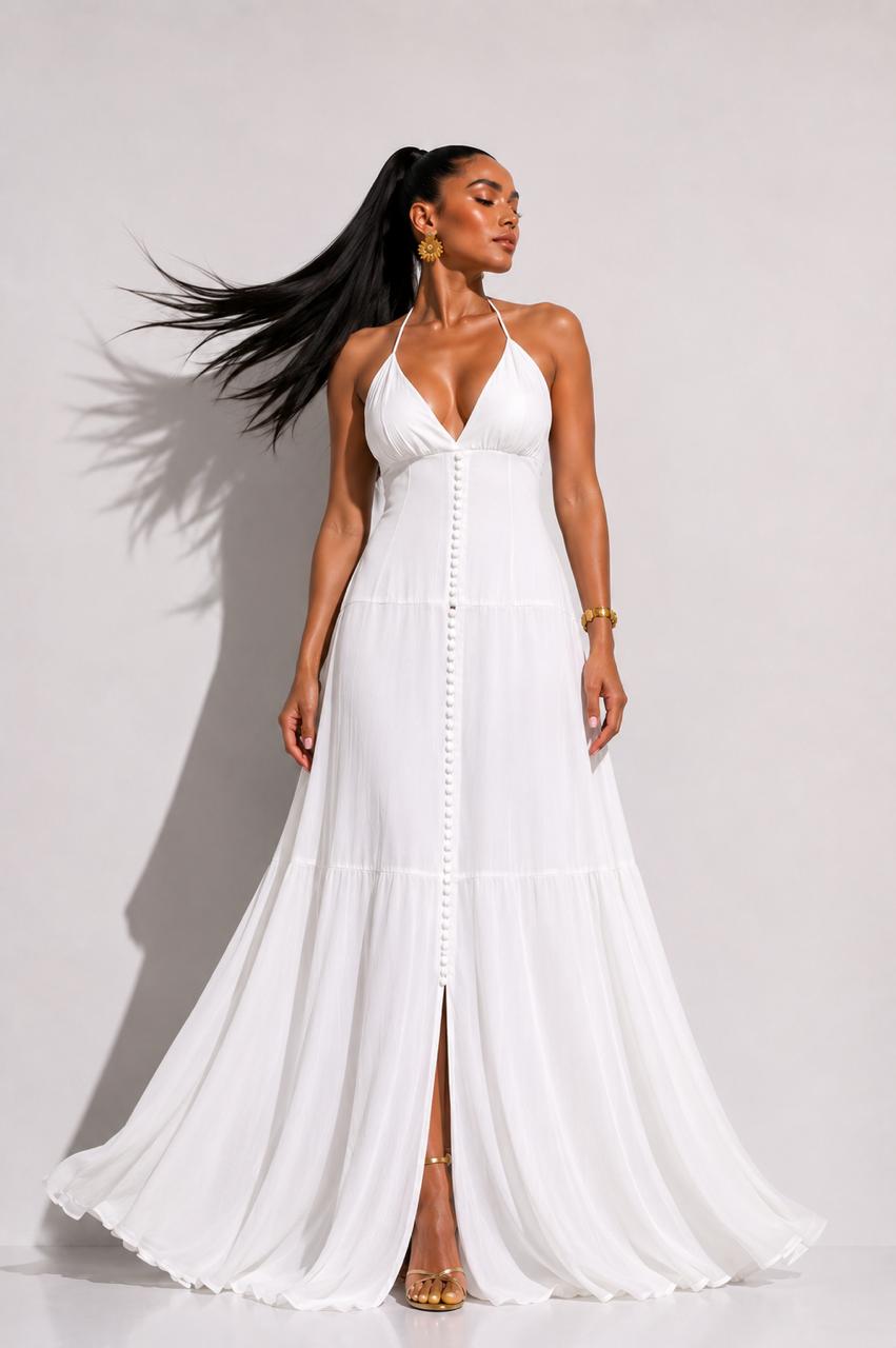 Vestido Heliconia Blanco