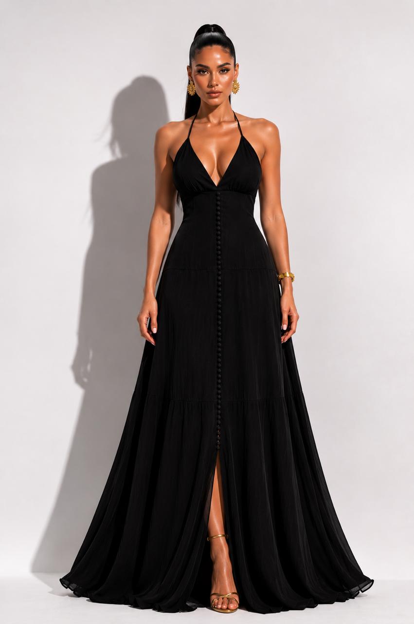 Vestido Heliconia Negro