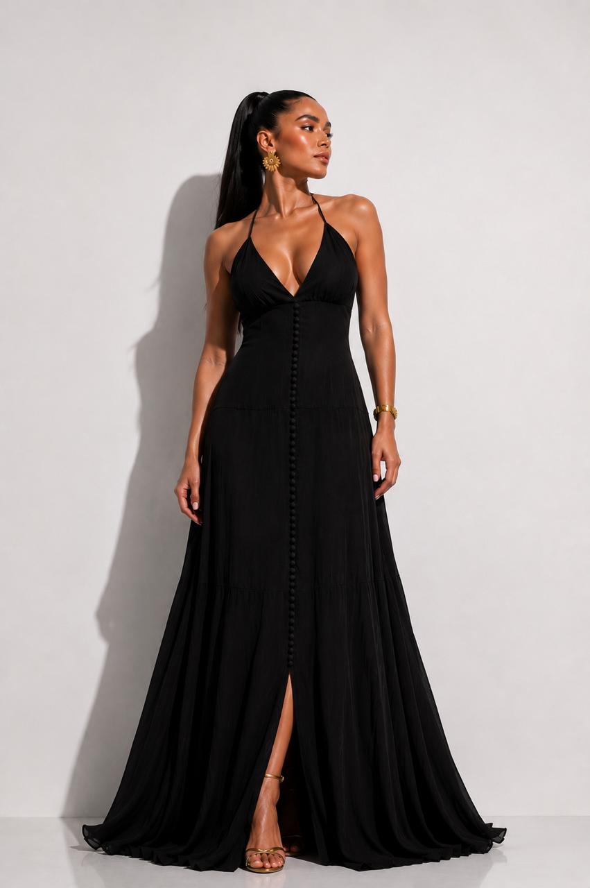 Vestido Heliconia Negro