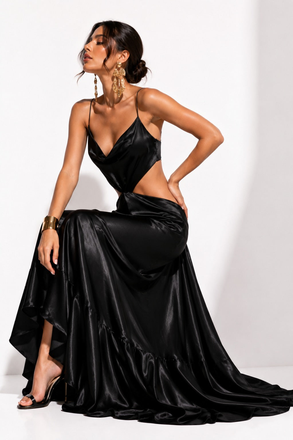 Vestido Nueva Zelanda Negro Largo