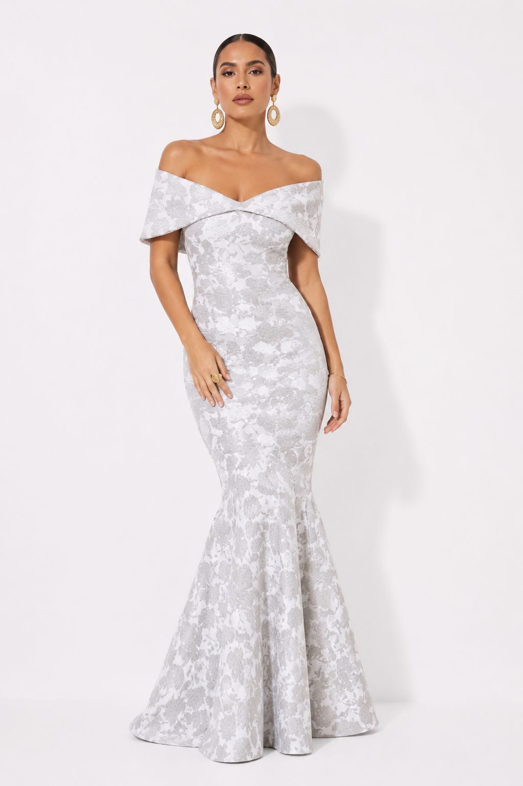 Vestido Sabina Ii Gris Estampado