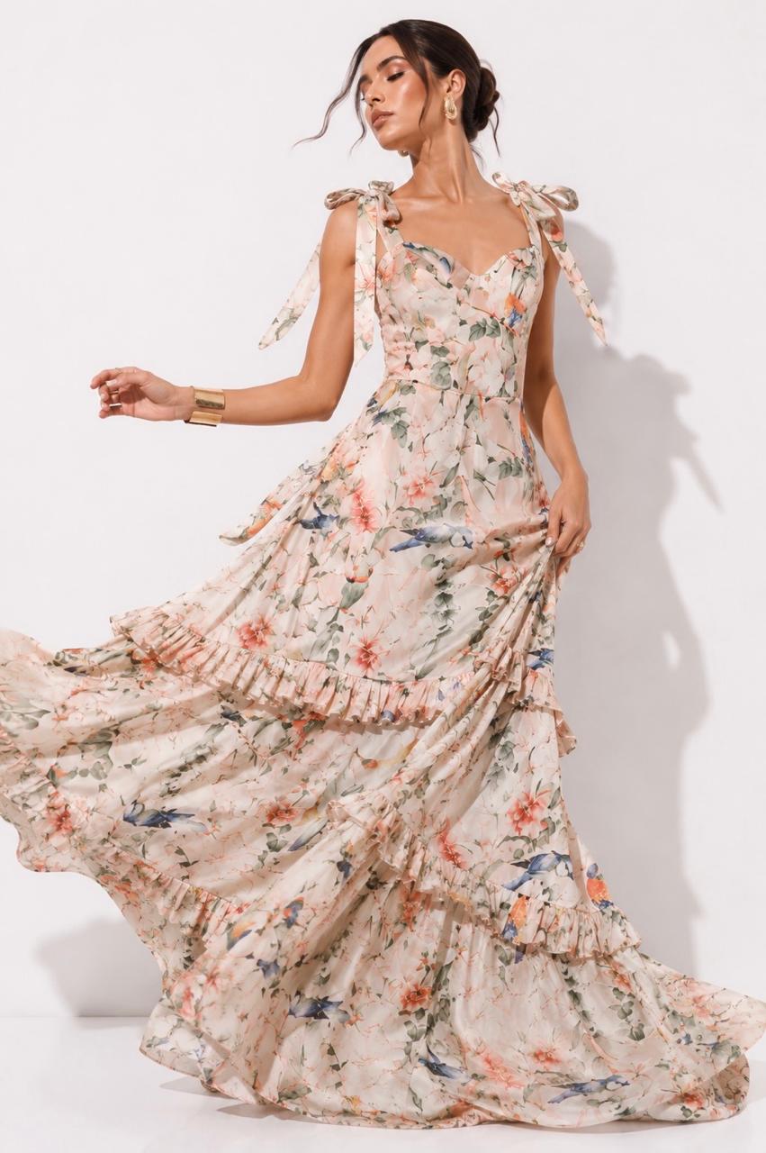 Vestido Teem Pájaros Degradé