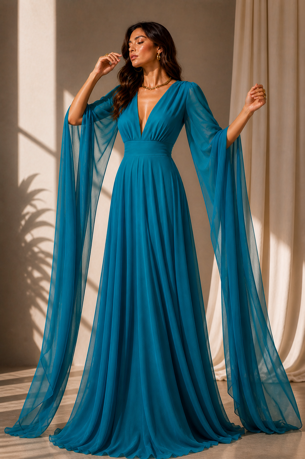 Vestido Girasol Turquesa