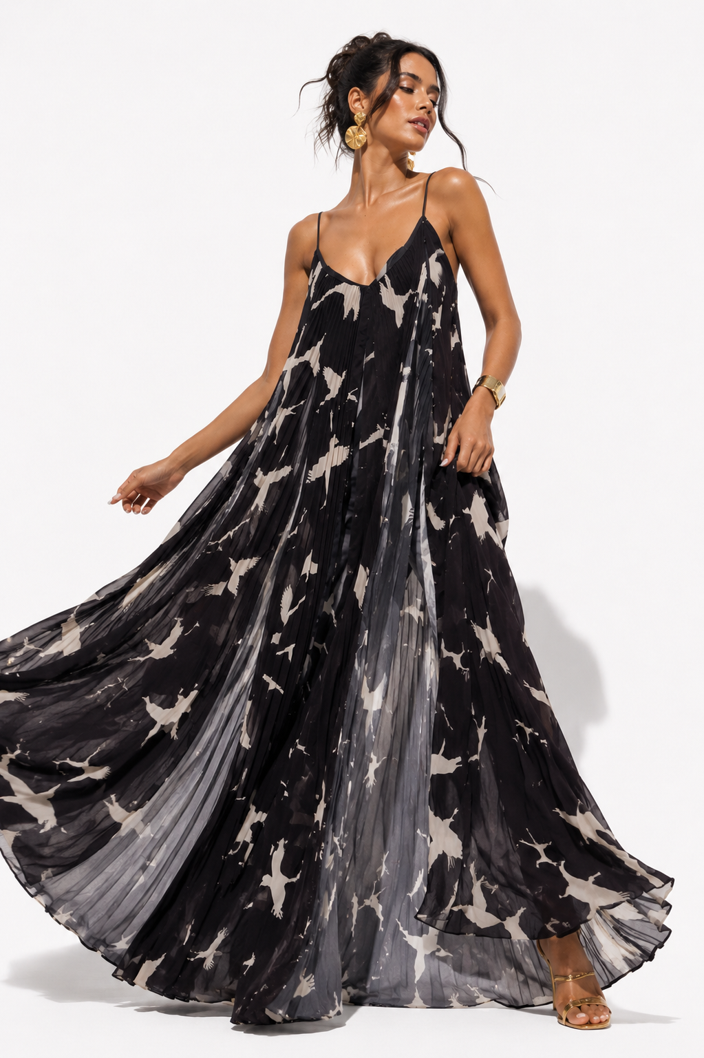 Vestido Aratoca Gaviotas Negro