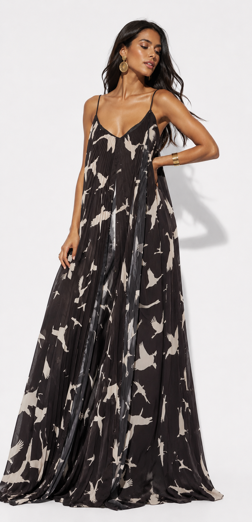 Vestido Aratoca Gaviotas Negro