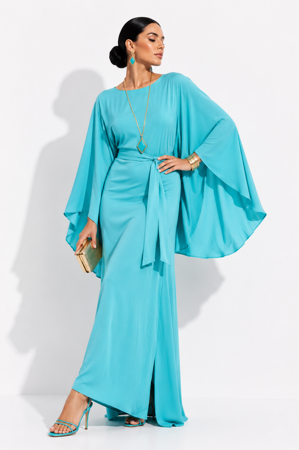 Vestido Damara Turquesa