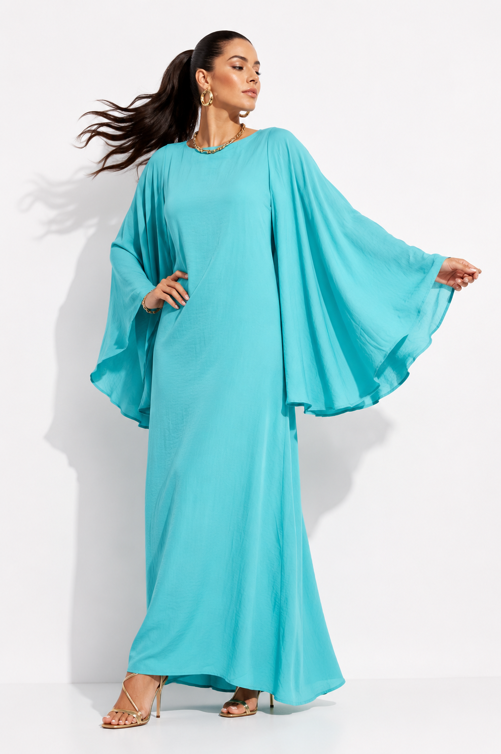 Vestido Damara Turquesa
