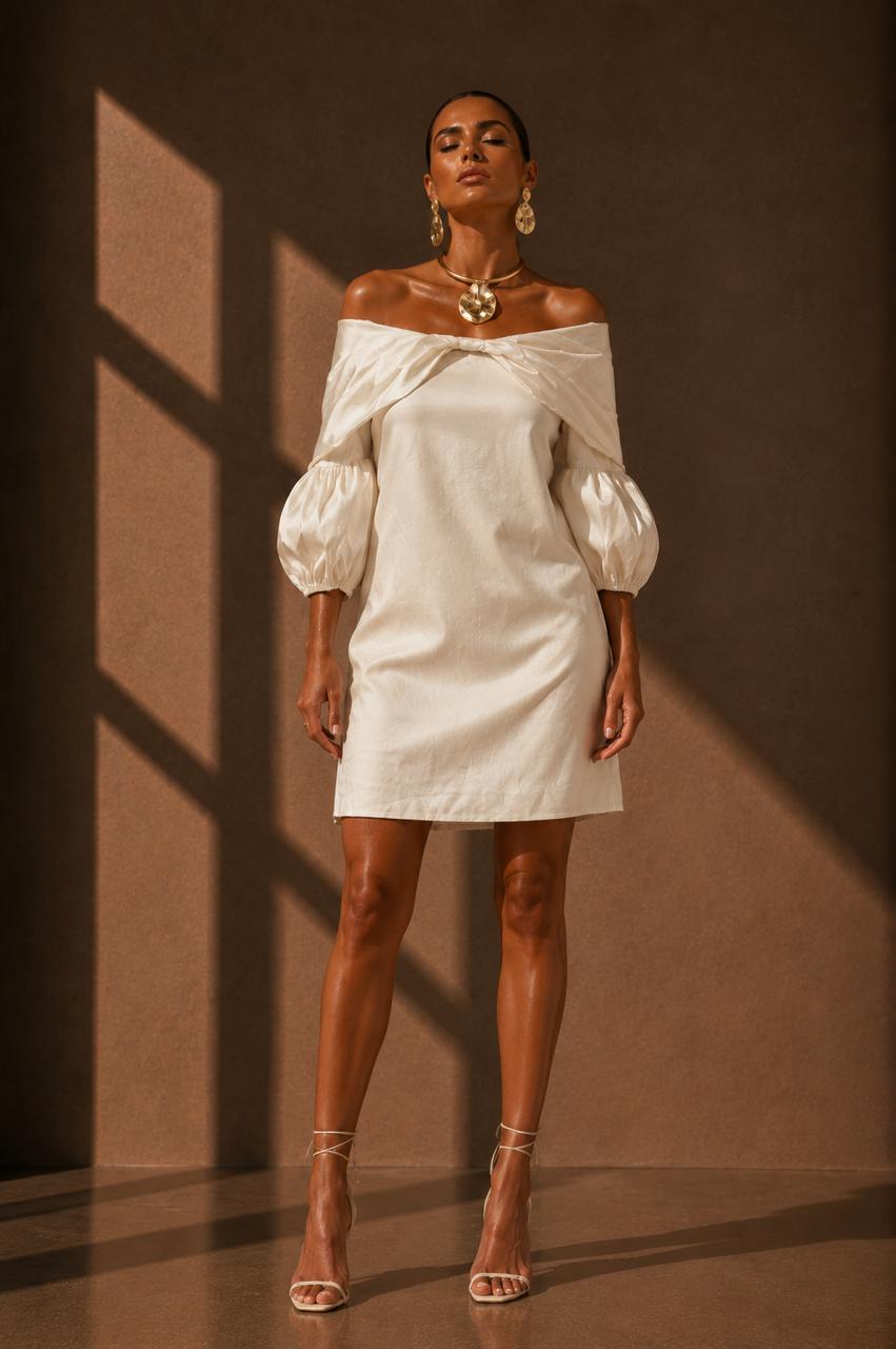Vestido Magdis Marfil
