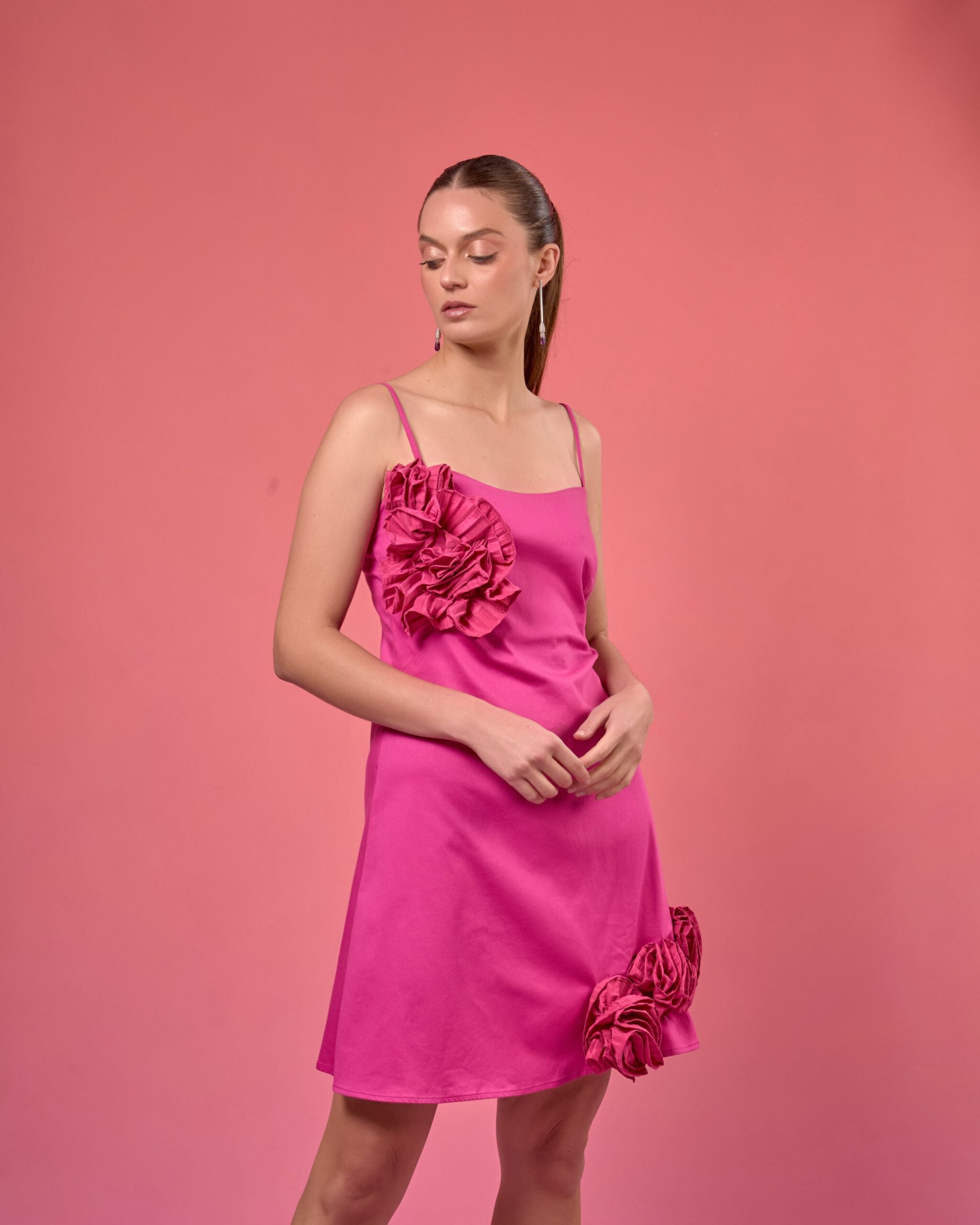 Vestido Bridnet Fucsia