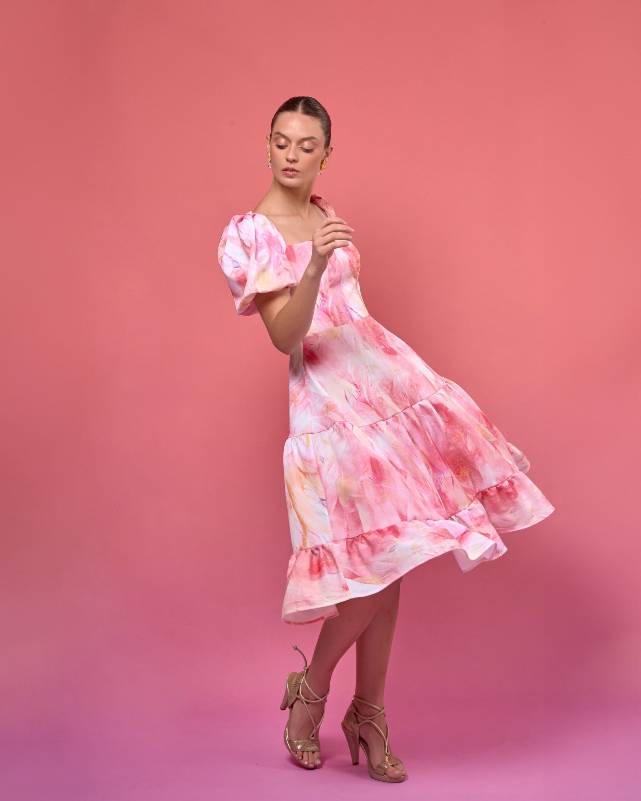 Vestido Lolita Salmón Estampado
