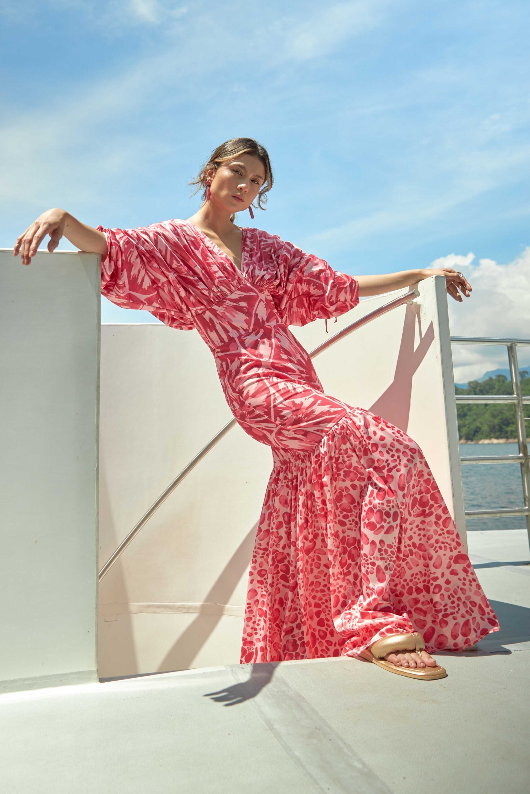 Vestido Musk Manchitas Fucsia