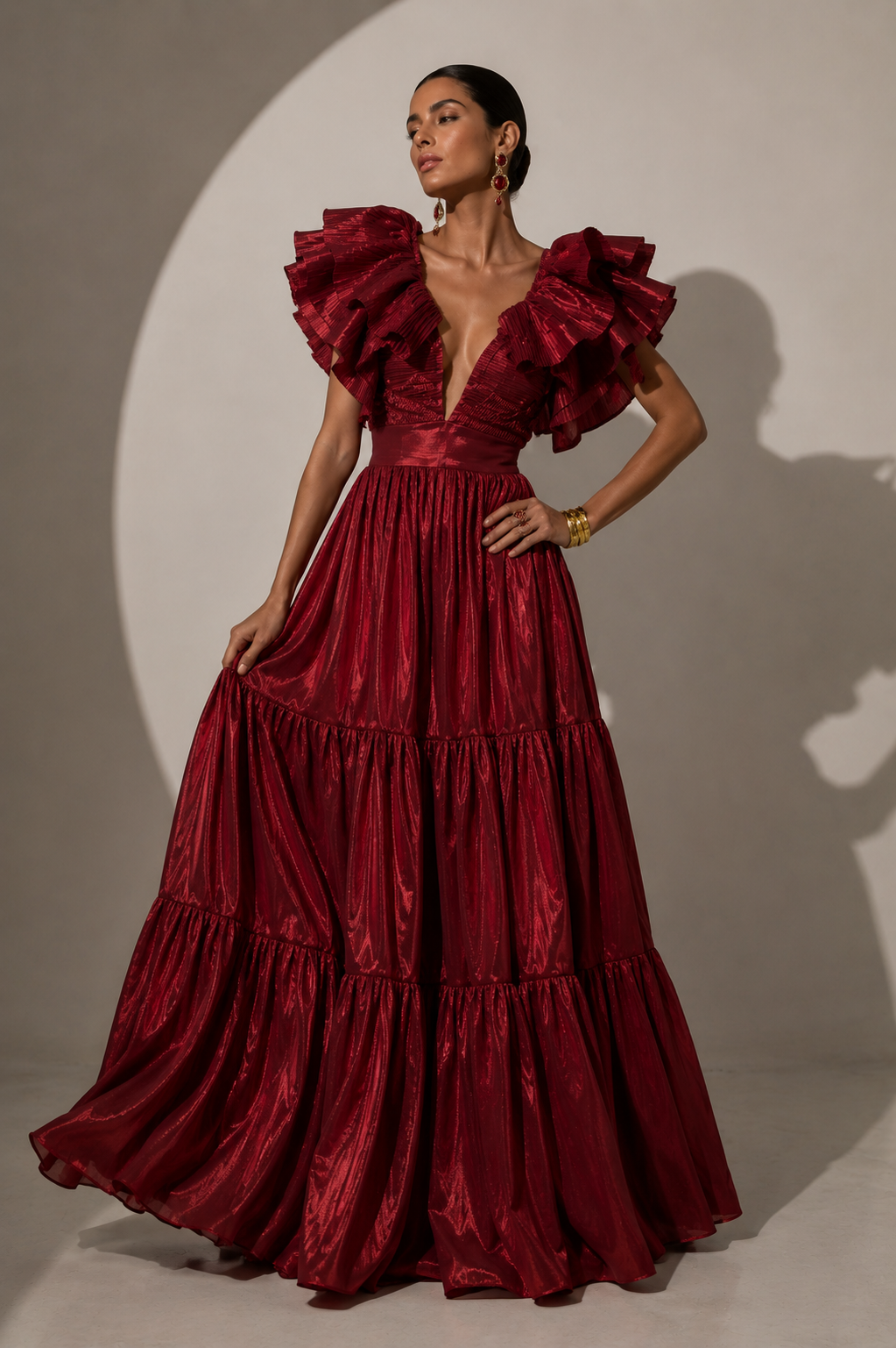 Vestido Armonia Vinotinto