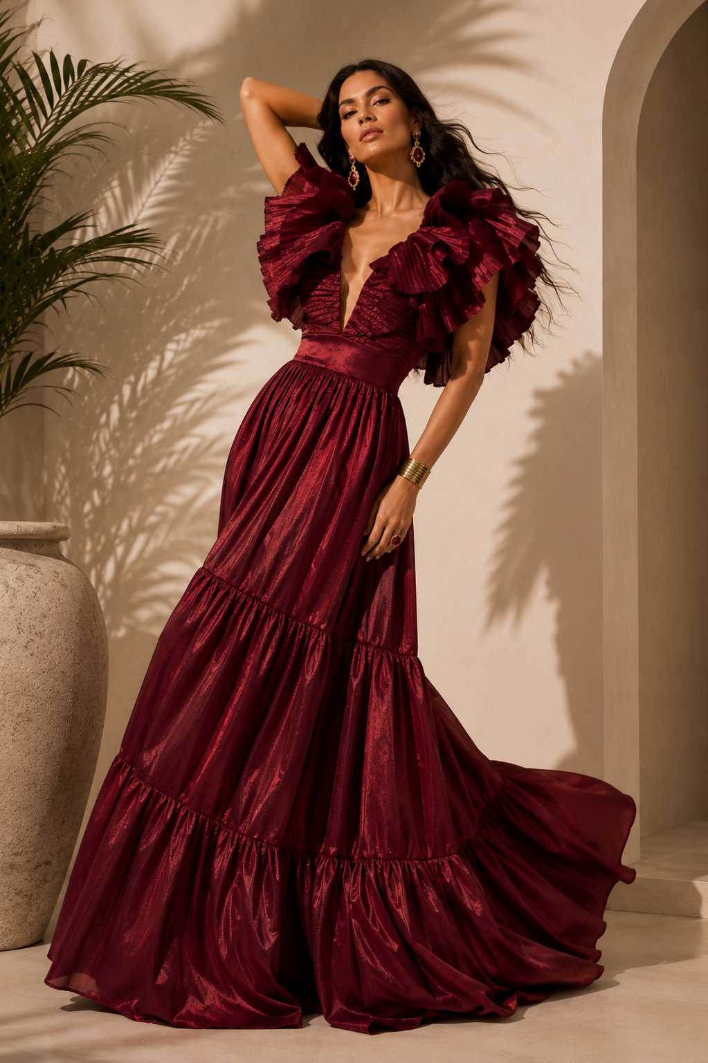 Vestido Armonia Vinotinto