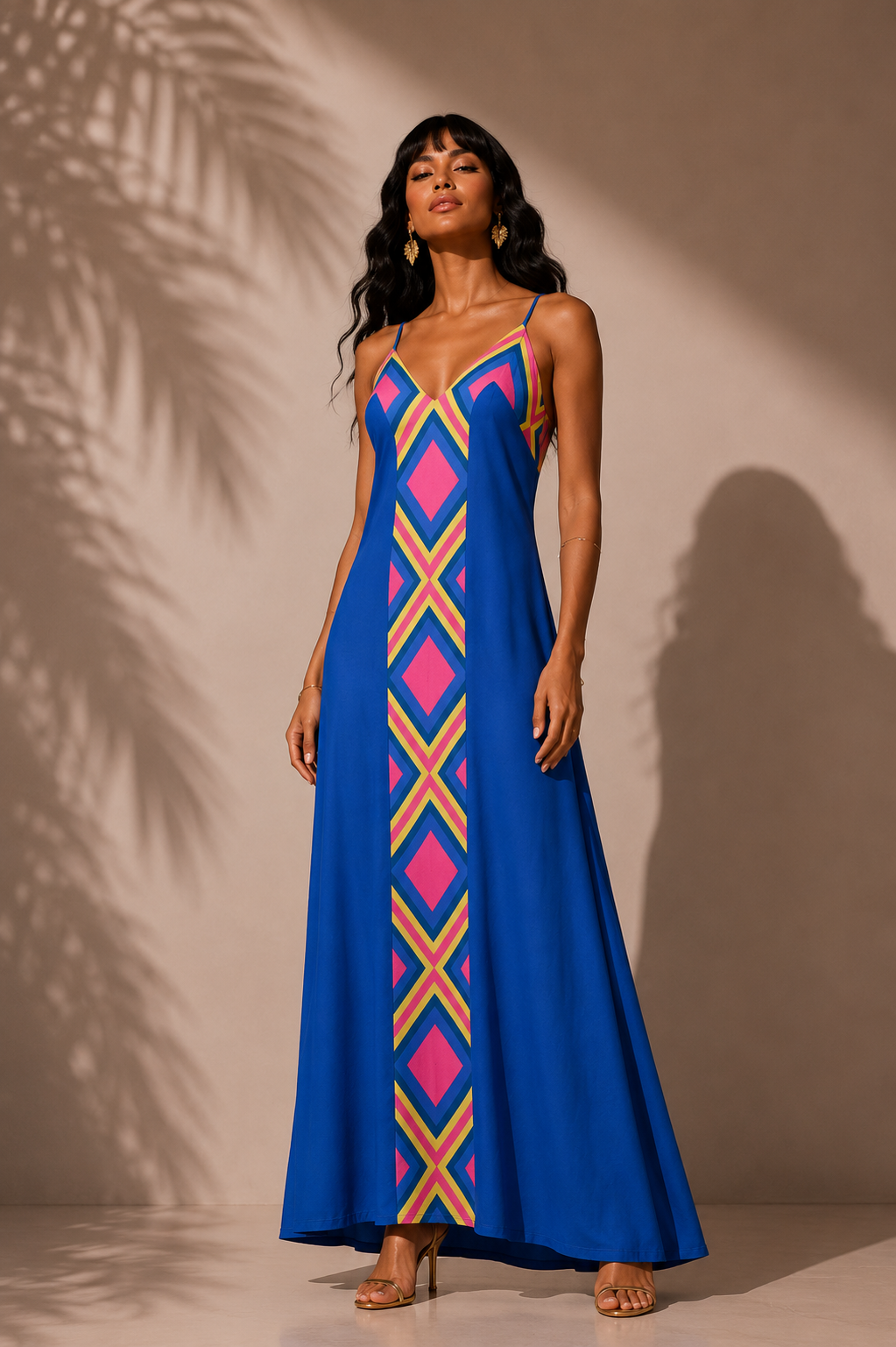 Vestido Lilla Fondo Azul