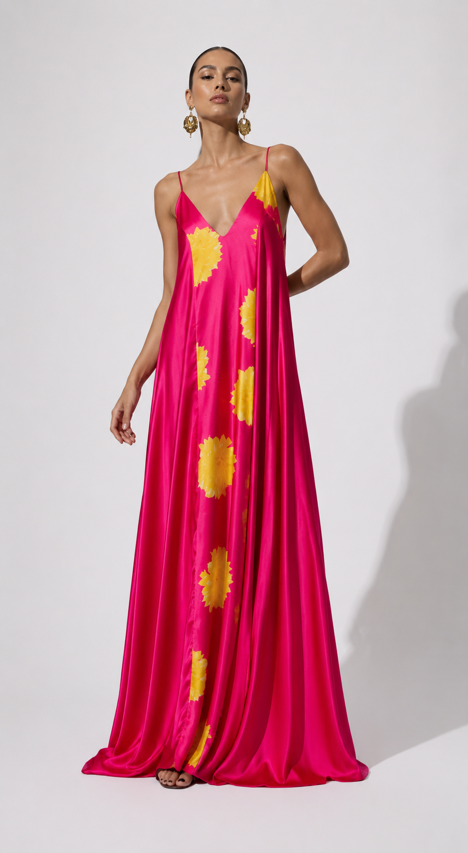 Vestido Lilla Fondo Fucsia