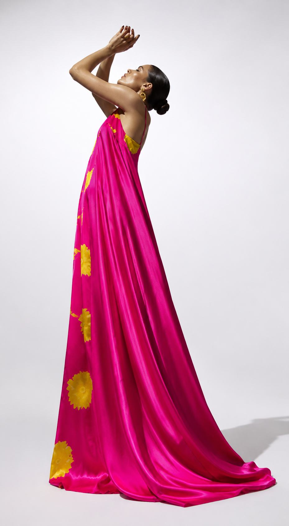 Vestido Lilla Fondo Fucsia
