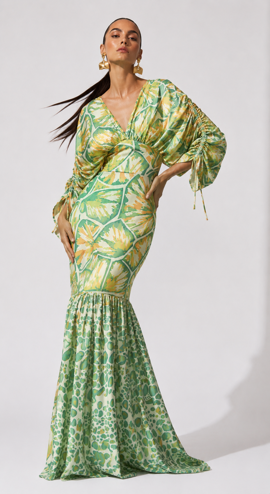 Vestido Musk Tortugas Verde