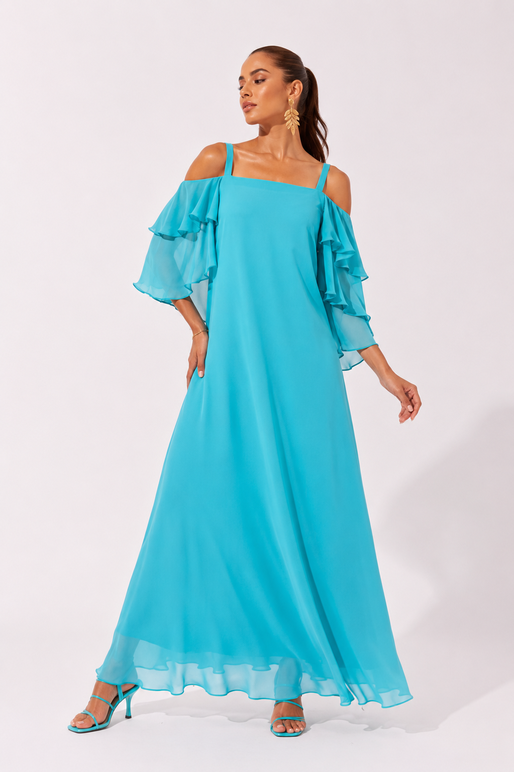 Vestido Sicilia Aguamarina