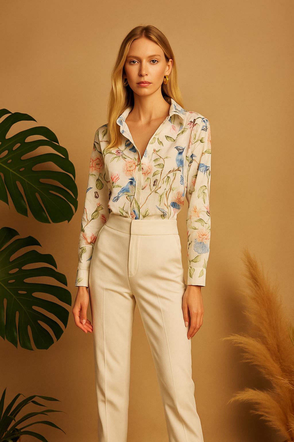 Blusa Cerrejon Pajaros Mix