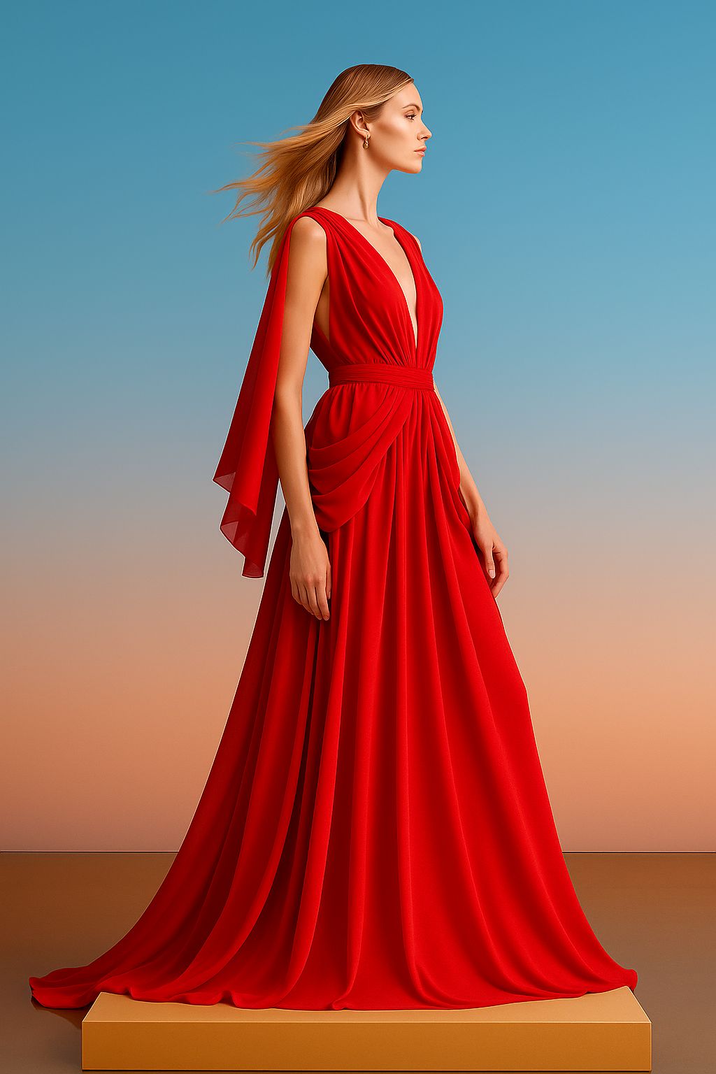 Vestido Hinora Rojo