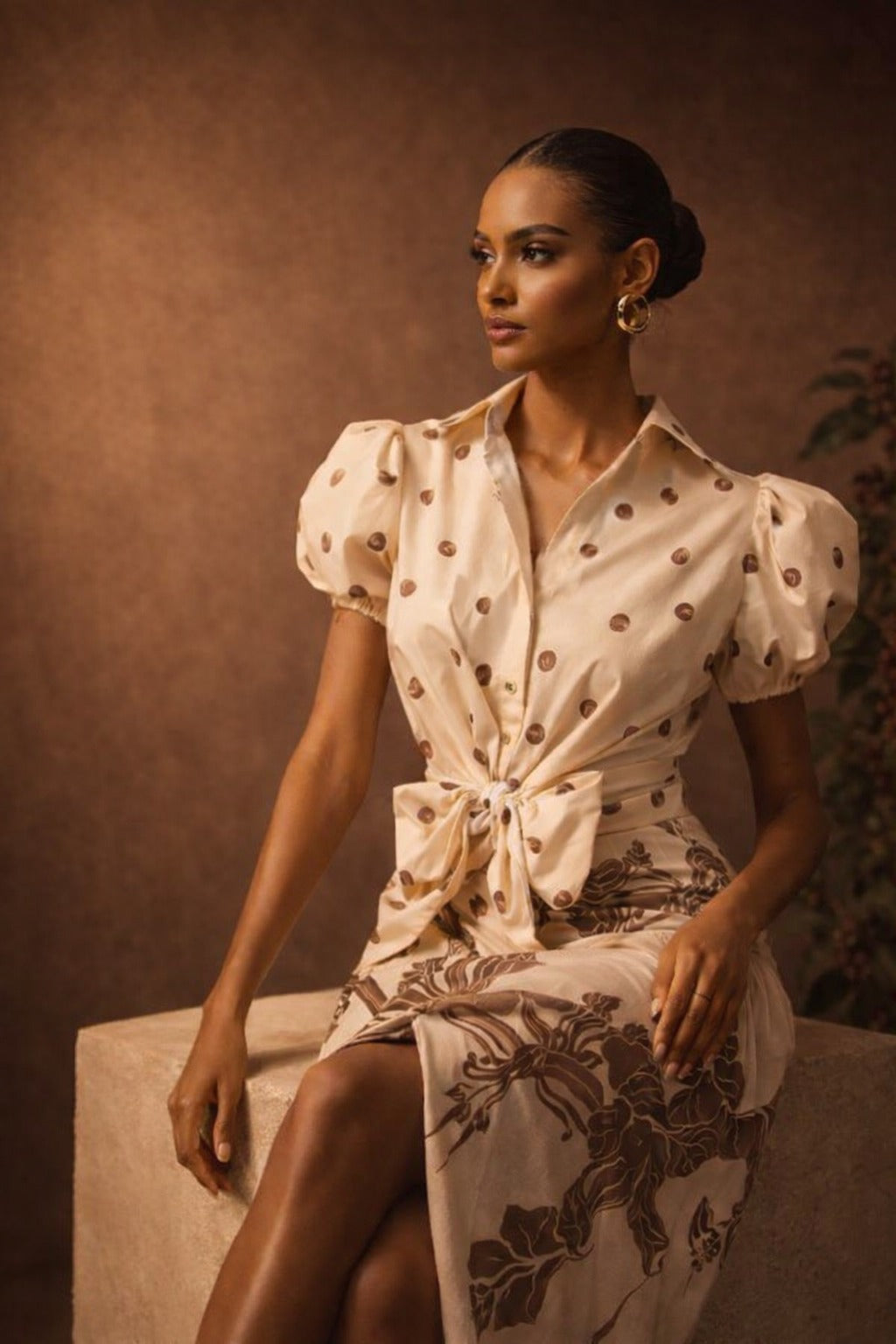 Blusa Filand Coffee Dots