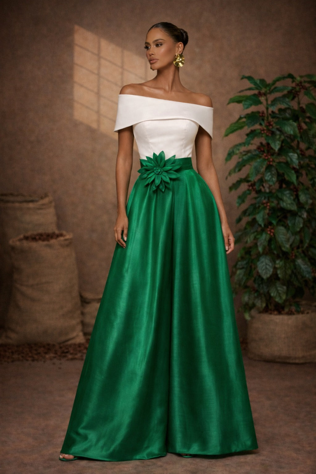 Falda Guadalupita Verde